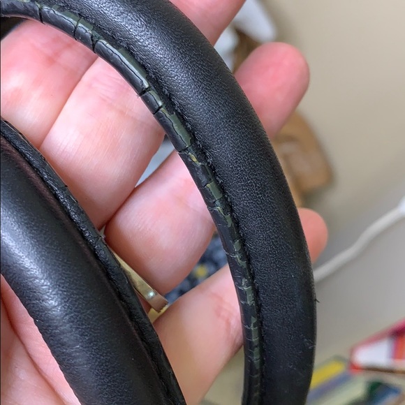 JCrew Black & Blue Leather Bag - Picture 7 of 8